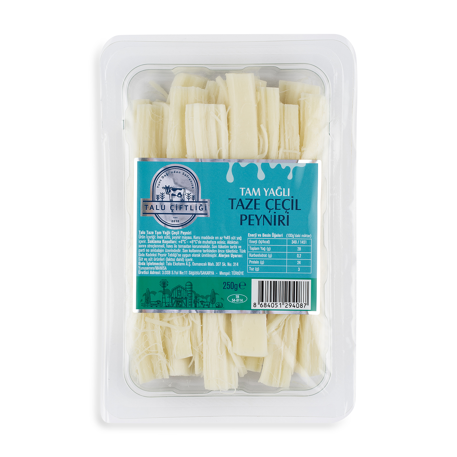 Taze Çeçil Peyniri  Tam Yağlı (250 g)